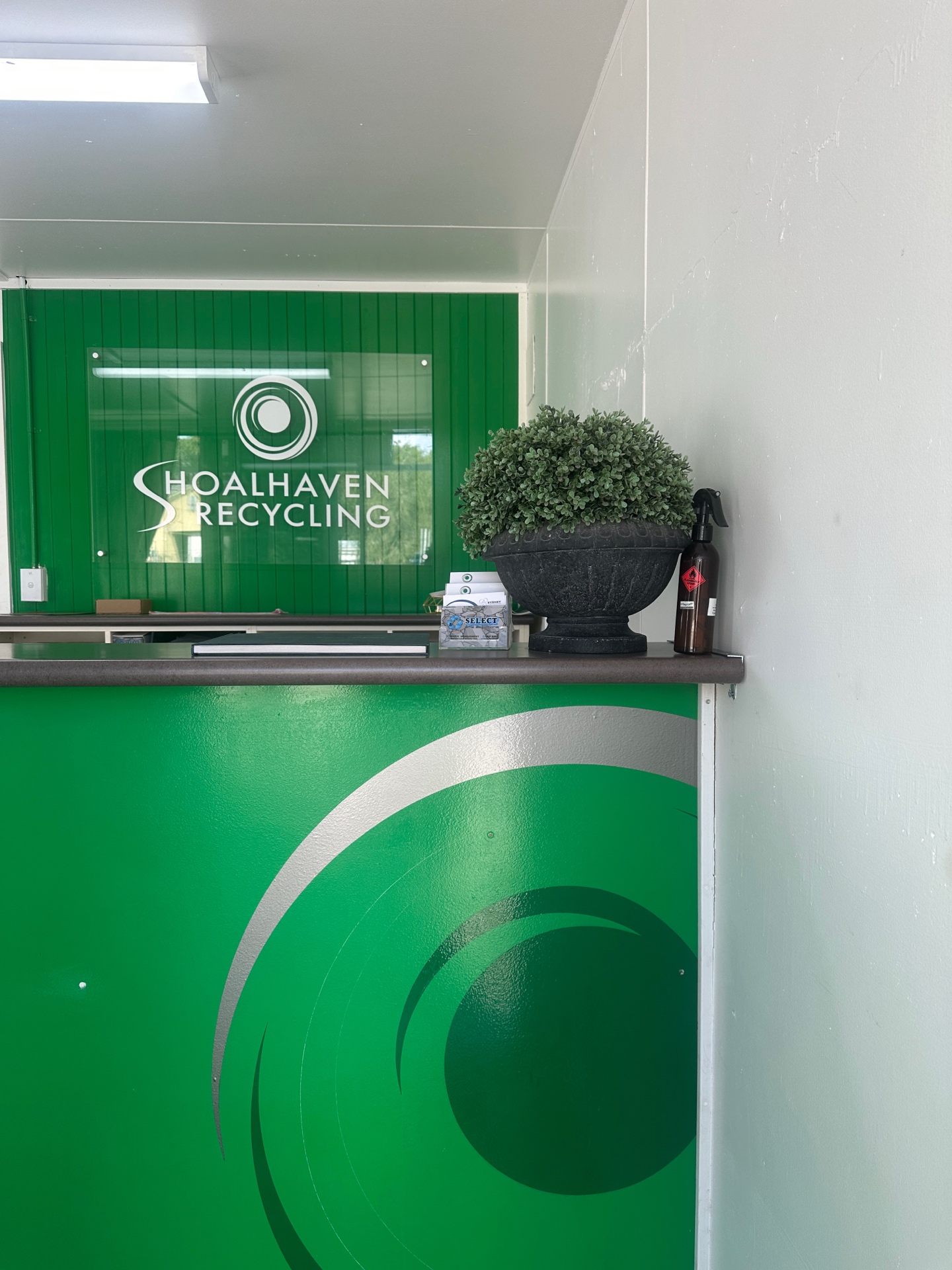 Shoalhaven Recycling office reception in Bomaderry