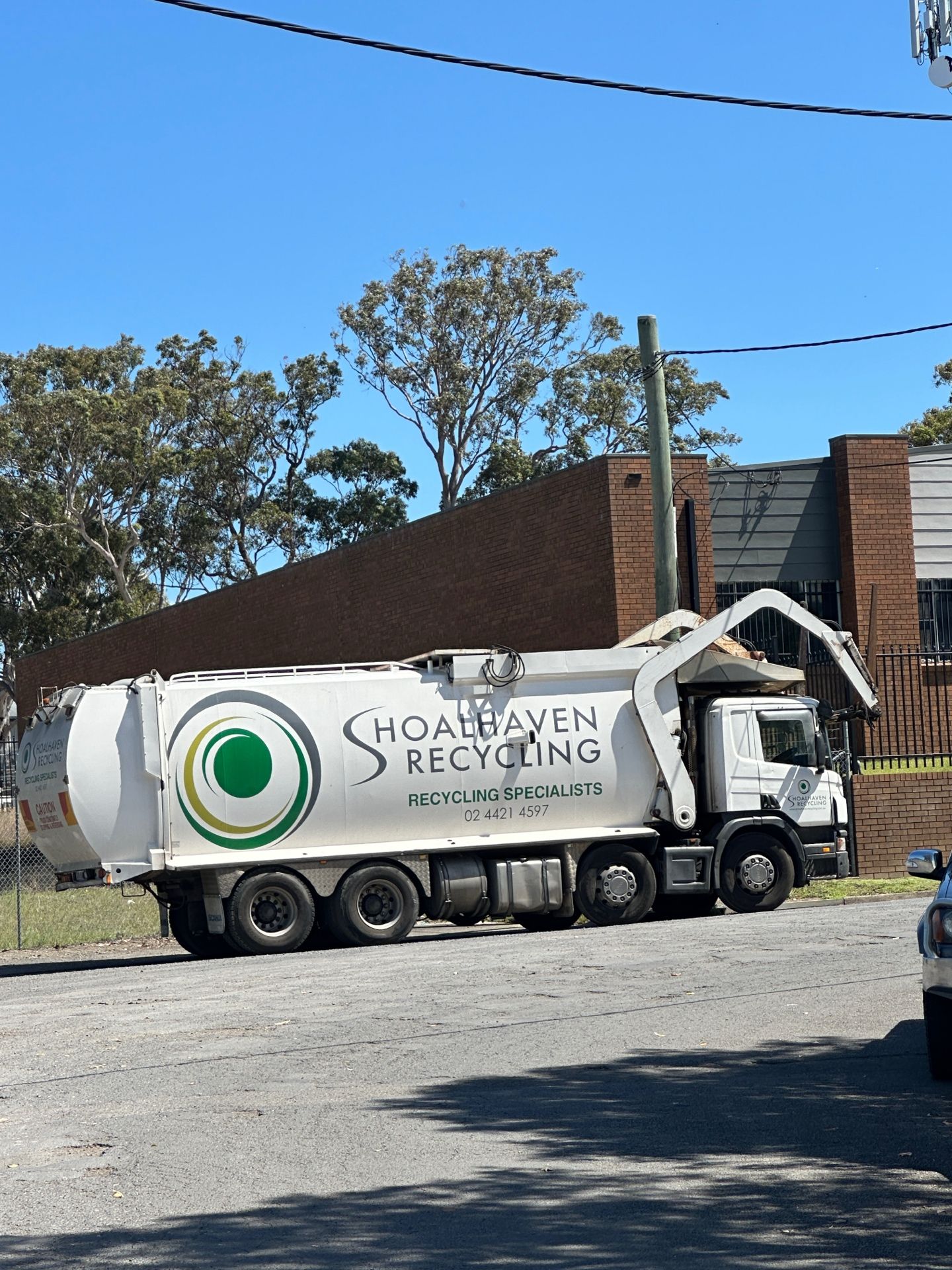 Truck on weighbridge at Shoalhaven Recycling Bomaderry