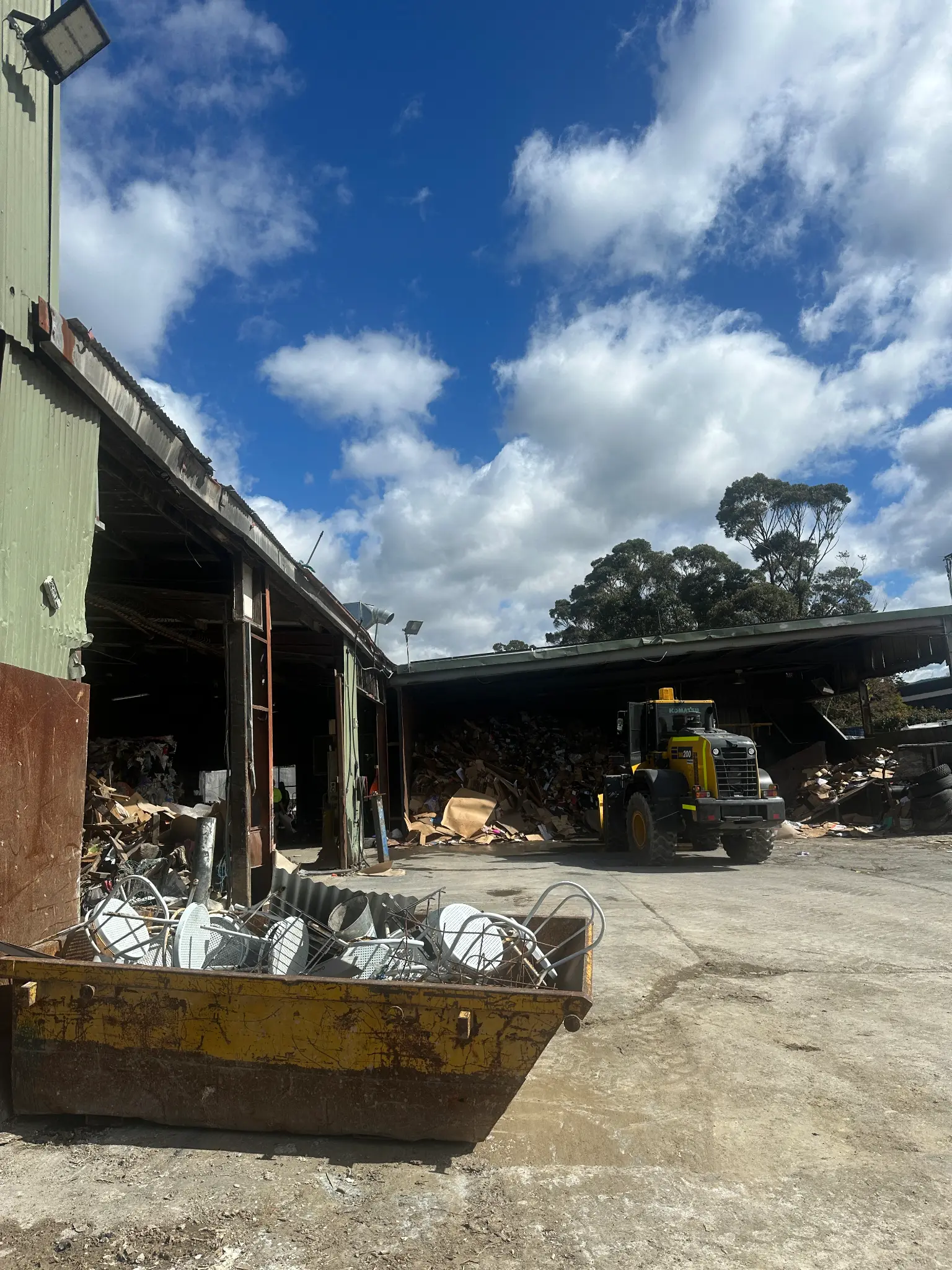 Modern recycling facility infrastructure